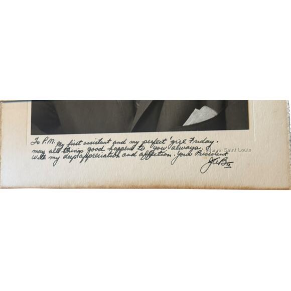 Edwyn Studio St Louis Vintage Inscribed & Signed Portrait Photograph Assistant - Picture 5 of 6